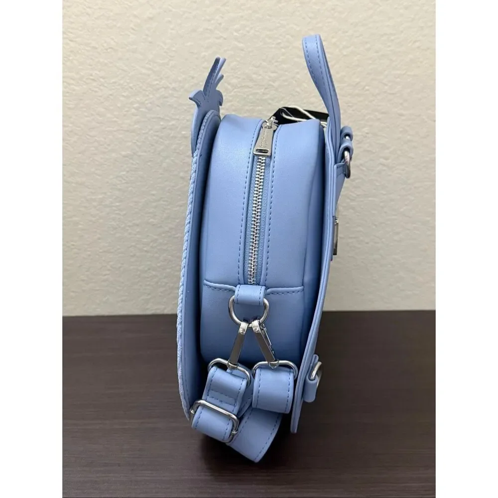 Loungefly Disney Winnie The Pooh Eeyore Tonal Corduroy Convertible Mini Backpack